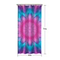 thumbnail image 5 of Pink Blue Tie Dye Flower Pattern Shower Curtain 36"x72" ,Bathroom Decorative Shower Curtains Set with 12 Hooks,Modern Waterproof Washable Shower Curtain, 5 of 6
