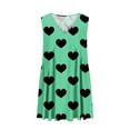 thumbnail image 3 of Ftwytp Women Plus Size V Neck Sleeveless Heart Print Pocket T Shirt Dresses Casual Midi Tank Dress Beach Cover up Sundress New Women's Casual Loose V-neck Sleeveless Printed Short Dress, 3 of 5