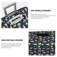 thumbnail image 3 of Rateoe Rocket Space Printed Luggage Cover, Suitcase Protector Fits 18-32 Inch Luggage-Large, 3 of 7