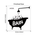 thumbnail image 2 of Bathing Shower Bathtub PVC Door Sticker Waterproof Wall Decals Decoration, 2 of 5