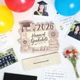 thumbnail image 4 of Wooden Photo Frame, Graduation Memorial Decorative ornament, Commemorative Gift for Graduate, Beige, QFL, 4 of 6