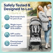 Kolcraft Cloud Sport Lightweight Stroller for Toddlers and Babies, Gray/Black