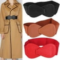 thumbnail image 3 of Fashion Women Exquisite Stretch Waistband Bowknot Waistband Elastic Wide Hook Belt Dress Coat Clothing Decoration Belt All-match, 3 of 7
