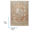 thumbnail image 5 of Livabliss Outdoor Rugs, 7x9 Bodrum Traditional Blue Area Rug for Patio, Porch, Deck, Backyard, Waterproof Indoor Outdoor Carpet (6'11" x 9'), 5 of 8