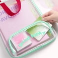 thumbnail image 6 of Multifunctional Student Stationery Bag A5 Large Capacity Transparent Tote Storage Bag for School Test Papers, 6 of 7