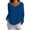 Blue, variant on yillto Womens V Neck Long Sleeve Tops Casual Loose Textured Tshirts Pullover Solid Color Shirts S-XXXL