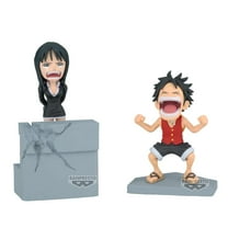 One Piece World Collectable Figure WCF Log Stories Monkey D. Luffy & Nico Robin Collectible PVC Figure