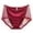 Wine Red, variant on Seductiva Women Clothing Women Pantie Women Solid Color Lace Fabric High Elasticity Underwear