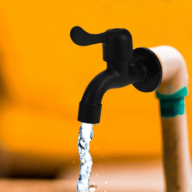 HONMEET Robinets de Bassin Style Design Élégant Noir 1Pcs Acier Inoxydable pour Usage Domestique