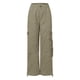 thumbnail image 4 of Pantalones cargo de mujer de cintura media y pierna ancha con bolsillos laterales - Ropa urbana elástica y holgada para viajar - Puños con cordón ajustable en los tobillos, poliéster, para todas la, 4 of 7
