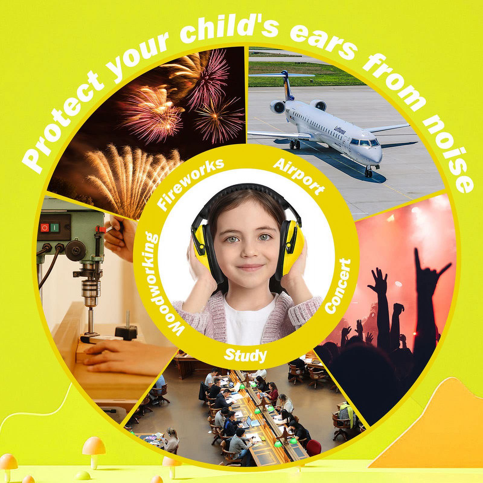 BlueFire Kids Noise Cancelling Ear Muffs, 2-Pack photo 4