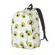 thumbnail image 1 of Disketp Avocado of a Hear print Canvas Backpack Lightweight Travel Daypack Student Rucksack Laptop Backpack-Small, 1 of 5