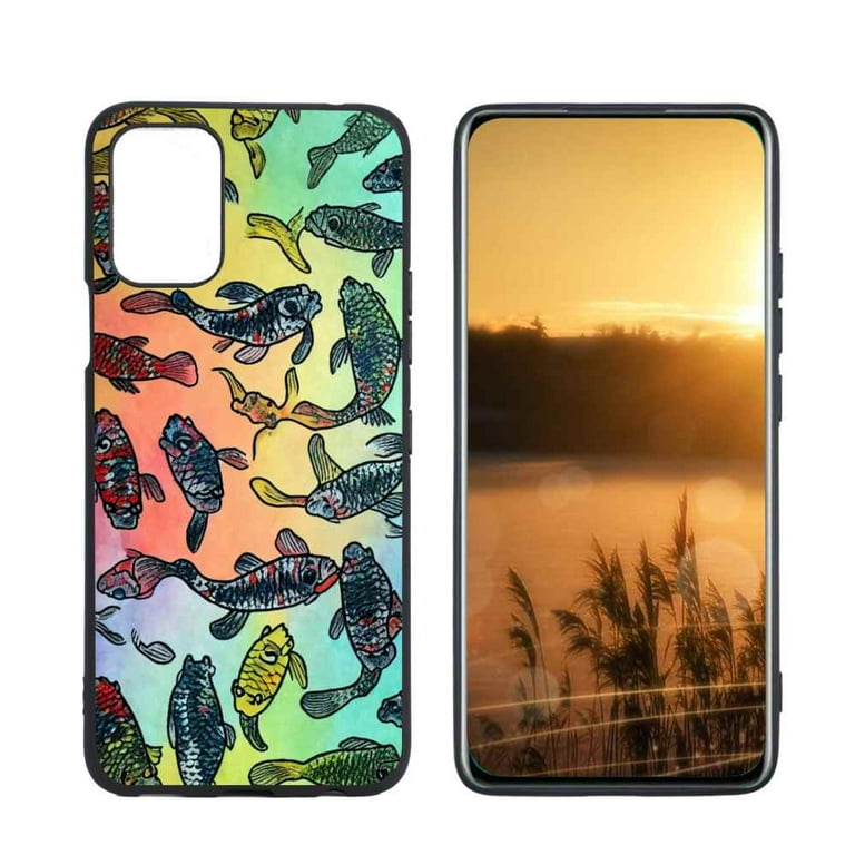 Compatible with LG K62 Phone Case, Rainbow-Koi-Fish-47 Case