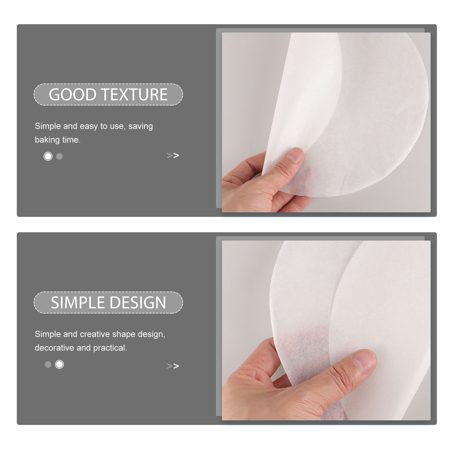 FOMIYES 220Pcs Round Parchment Paper Sheets for Air Fryer and Baking Pans Nonstick Cooking Liner