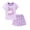 C-1PC Purple Unicorn, variant on Emy Dola 2-7T Kid Girls Short Sleeve Graphic Print T-Shirt and Short Sets Tollder Casual 2-Pieces Summer Outifs