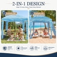 thumbnail image 5 of Simenmax 6x6ft Beach Cabana, Large Beach Canopy with Side Wall, UPF 50+ Protection Easy Setup Beach Tent Sun Shelter, Portable Beach Tent for Whole Family, Light Blue, 5 of 7