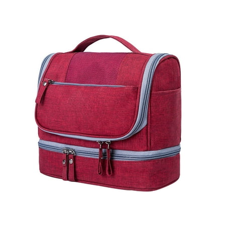 

Homemaxs 1Pc Multifunctional Travel Bag Multilayer Bag Printed Travel Packing Bag (Red)