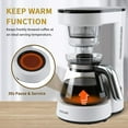 BOSCARE Coffee Maker with Reusable Filter,Small Drip Coffeemaker