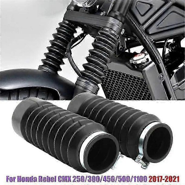 2pcs Rubber Motorcycle Front Fork Shock Absorber Dust Cover for Honda Rebel CMX 250/300/450/500/1100 2017-2022