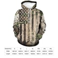 thumbnail image 6 of GHUALURU Men's American Flag Camo Patriotic Graphic Pullover Hoodie, Multi2，3XL, 6 of 6
