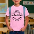 thumbnail image 2 of XUELUO Toddler Boys Shirts & Tops Summer Letter Print Trendy Round Neck Short Sleeve Casual Comfortable Tops Tshirts Activewear,Pink,4-5 Years, 2 of 4