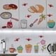 thumbnail image 1 of Pegatinas de pared para cocina, calcomanías de arte para pared, decoración autoadhesiva para restaurante, papel tapiz de PVC, murales artísticos para, 1 of 8
