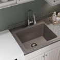 thumbnail image 2 of Elkay ELG252212PDGR0 Quartz Classic 25 x 22 x 11-13/16" Top Mount Laundry Sink, Perfect Drain, 2 of 3