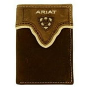 Ariat Men's Distressed Shield Inlay Trifold Western Wallet A3531344
