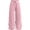 A-Light Pink118, variant on OSOLU Girls Sweatpants Wide Leg Drawstring Jogger Pants Elastic Waistband Athletic Palazzo With Pockets For Running Workout 5-14Y