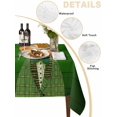 thumbnail image 2 of St. Patrick's Day Table Cloth, Waterproof Tablecloth for Rectangle Tables, Cute Kitten Cats Shamrock Leaf Wood Green Reusable Washable Fabric Table Cover for Restaurant Kitchen Dining Tables 60"x84", 2 of 9