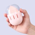 thumbnail image 3 of Transparent Dustproof Powder Puff Makeup Egg Storage Box with Cover Portable Breathable Moldproof Sponge Beauty Egg Storage Box Pink, 3 of 14