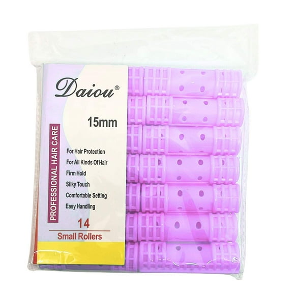 1/2" Purple Snap-On Small Magnetic Hair Rollers: 14CT