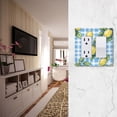 thumbnail image 5 of Yayeee Rocker Switch Wall Plate 1-Gang 4.6"x2.9" Home Decorative Outlet Cover, Cartoon Plaid Lemon, 5 of 6