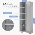 thumbnail image 5 of 22'' Double Door Storage Cabinet with Adjustable Shelves, High Quality Bathroom Cabinet with  MDF Material, for Living Room, Bathroom, Gray, 5 of 9