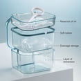 thumbnail image 2 of Visland Retainer Case with Brush Compartment Design Three Layers Buckle Closure Easy to Carry Cleaning Leakproof Orthodontic Mouth Guard Case Travel Use, 2 of 10