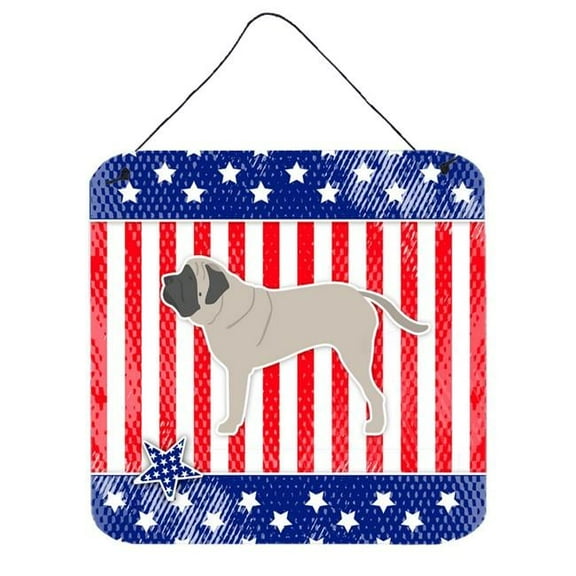 USA Patriotic English Mastiff Wall or Door Hanging Prints