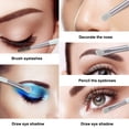 thumbnail image 4 of Juego de 8 brochas de maquillaje para base, corrector, sombras de ojos y rubor, con bolsa de almacenamiento., 4 of 5
