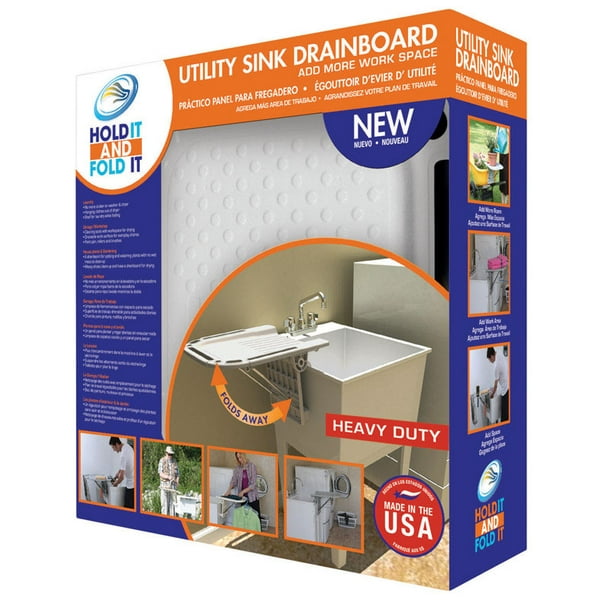 UTILITY SINK DRAIN BOARD by HOLD IT AND FOLD IT MfrPartNo 101 Walmart