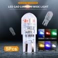 thumbnail image 2 of 5Pcs T10 Car Bulbs Led Side Light Bulb Width Lamp External Lights Indicators, 2 of 10