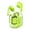 Green, variant on Dvkptbk Crystal Bluetooth Earbuds, Transparent Digital Display Wireless Bluetooth Headset Bilateral Stereo Copper Ring Speaker with Charging Bin