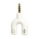 thumbnail image 1 of Seitruly Divisor de audio de 3,5 mm Tipo Interfaz de conector estéreo 2 en 1 Convertidor de sonido externo Accesorios para micrófono de teléfono blanco Type3 NO3, 1 of 6