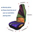thumbnail image 4 of Honeii Multicolored Beautiful Flower1 Print Car Seat Covers 2 Pieces, Full Set Universal Seat Covers for Cars, Waterproof Auto Seat Protectors, 4 of 7