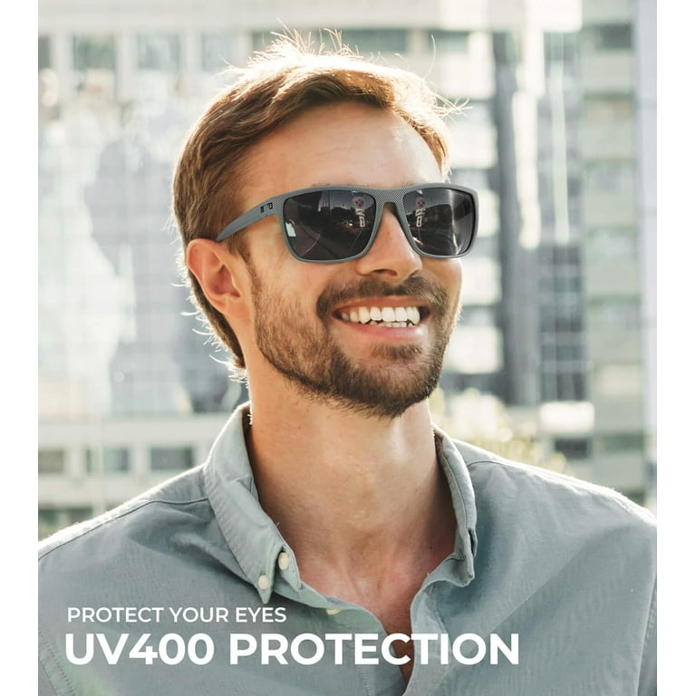 Polarized Sunglasses for Men Lightweight Sun Glasses with UV