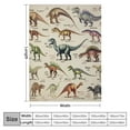 thumbnail image 4 of ARISTURING Dinosaurs Blanket Gifts Super Soft Lightweight Flannel Dinosaurs Bed Alphabet Blankets Throw for Kids, Adult, Suitable for Couch, Sofa, Bed, Camping, Travel All Seasons " for Kid, 4 of 6