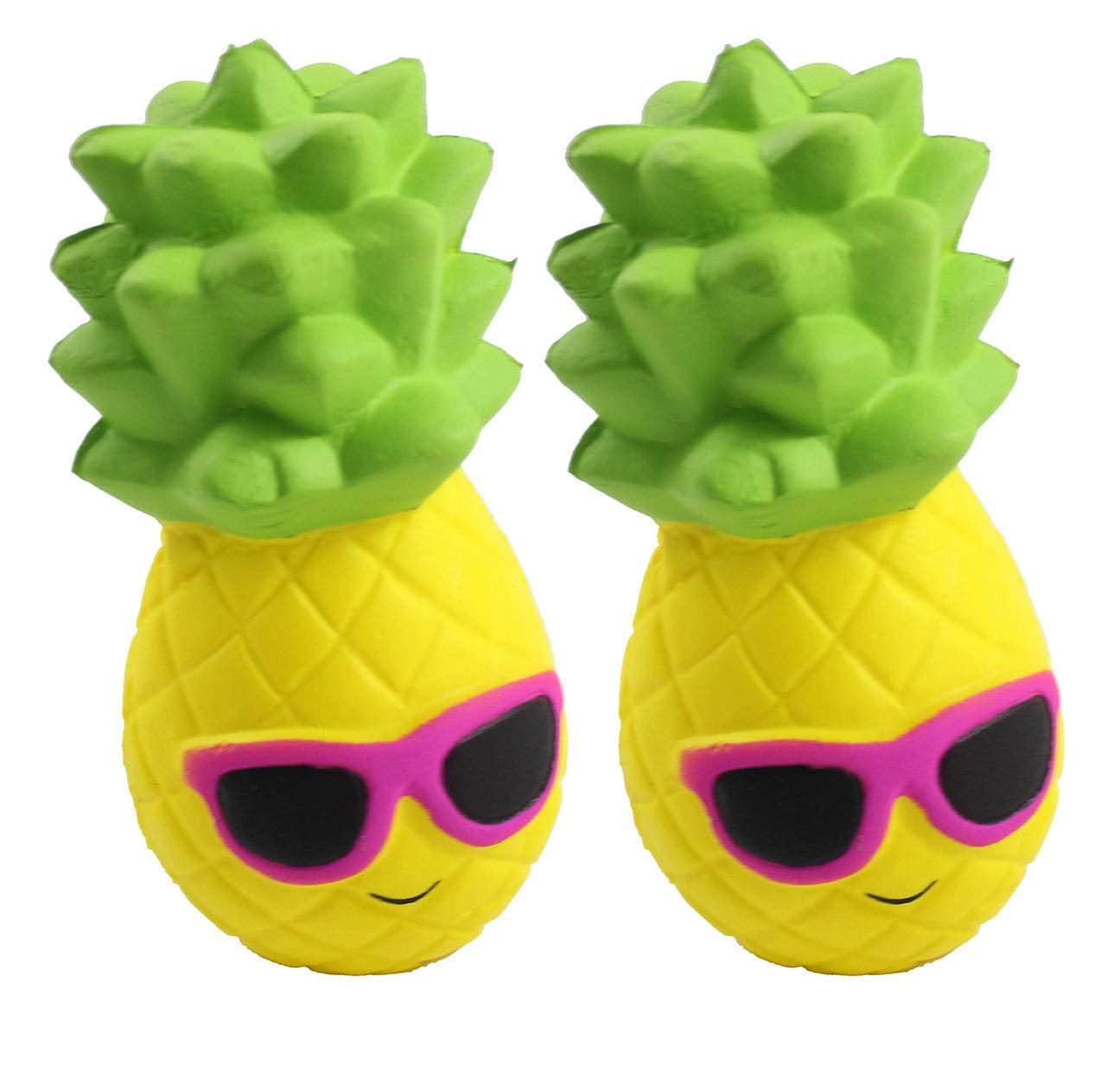 GMNP0di% Mini Squeeze Stress Relief Toys for Kids Adults Cute Pineapple Fruit Squishy Vent Toy Squeeze Grip Stress Reliever Home Decor Yellow Green