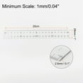 thumbnail image 2 of Unique Bargains 2pcs Public Examination Square Cubic Ruler 20cm Stationery Data Analysis Examination Rulers, 2 of 6