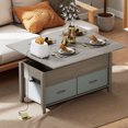 thumbnail image 2 of HOMCOM Lift Top Coffee Table, Center Table with Storage, Charging Station, 2 of 10
