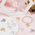 thumbnail image 4 of 1 Box 30Pcs 3 Colors Bowknot Charms Pendant Charm Alloy Vintage Platinum Gold Tie Knot Pendants Charms for Jewelry Making Charms Bracelet Necklace Keychain Supplies DIY Craft Decorations, 4 of 6