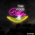 thumbnail image 3 of Craftnamesign Thai Food Neon Sign, Boat Noodle Sign, Thai Restaurant Decor, 3 of 4