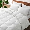 thumbnail image 3 of UNIKOME Medium Warmth Goose Feather Fiber Comforter, Full/Queen, 3 of 5